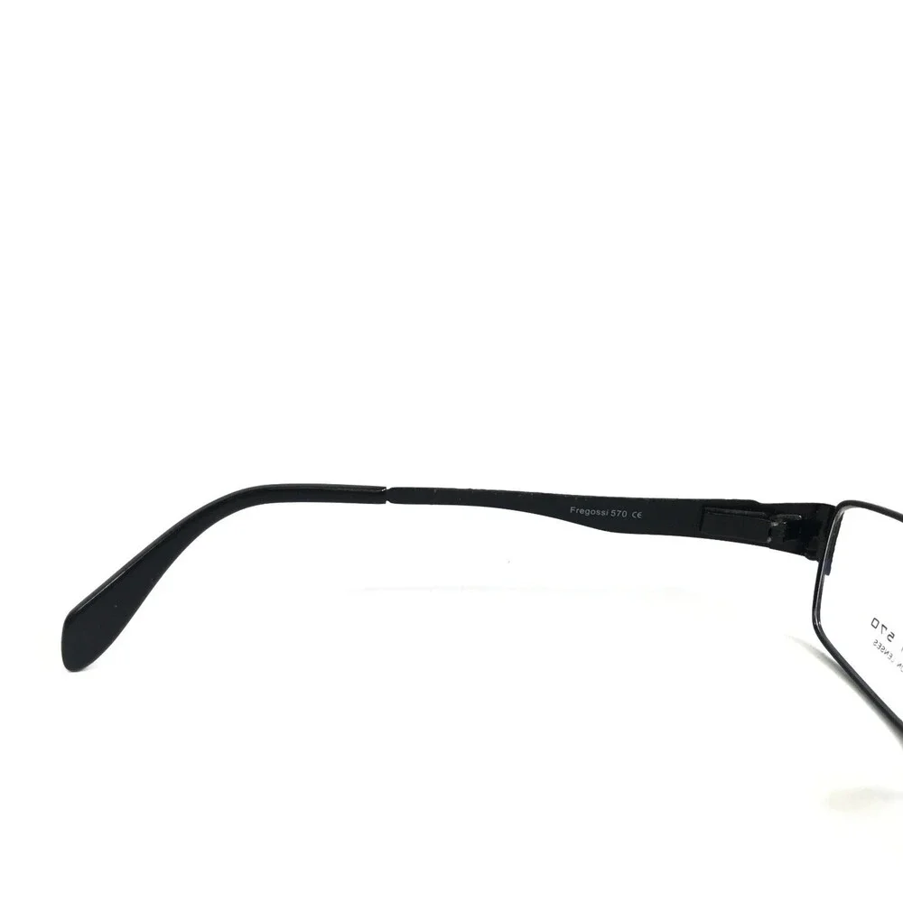 Fregossi Eyeglasses Frames 570 DO Burgundy Black Rectangle Wire Rim 54-19-135